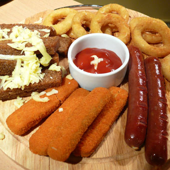 Набор закусок к пиву на двоих